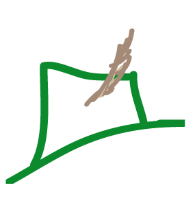 Zeichnung eines Jägerhutes