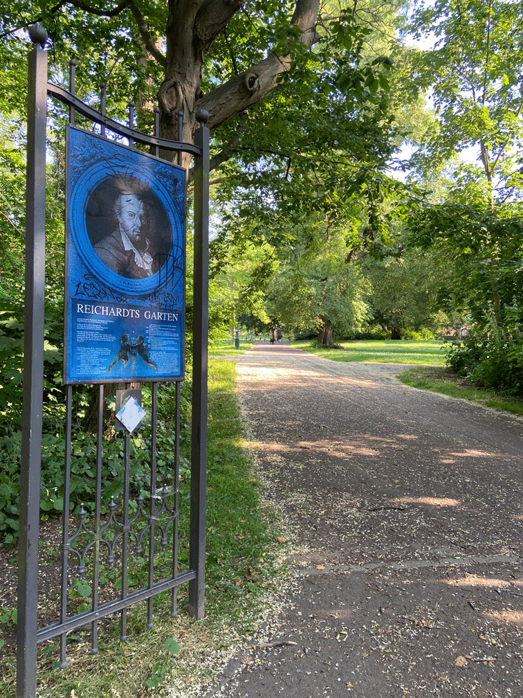 Eingang des Reichardts Garten