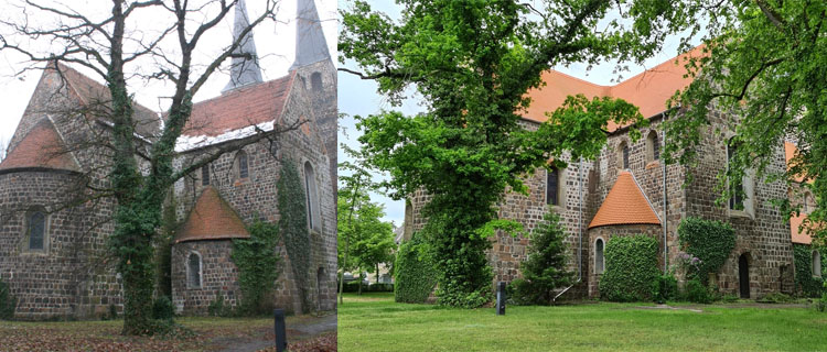 Kirche St. Nicolai vorher/nachher