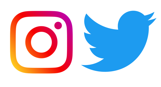 Twitter und Instagram Logo
