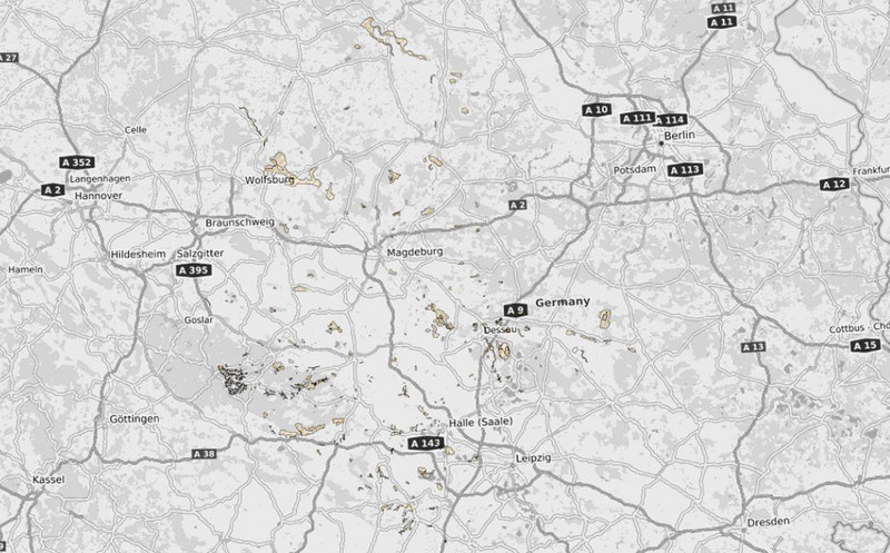 Interaktive Karte der Naturschutzgebiete in Sachsen-Anhalt